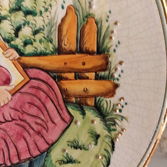 V. Tiziano Hand Painted & Etched Valentine's Day 1980 Plate Limited Edition #624 - Picture 5 of 12